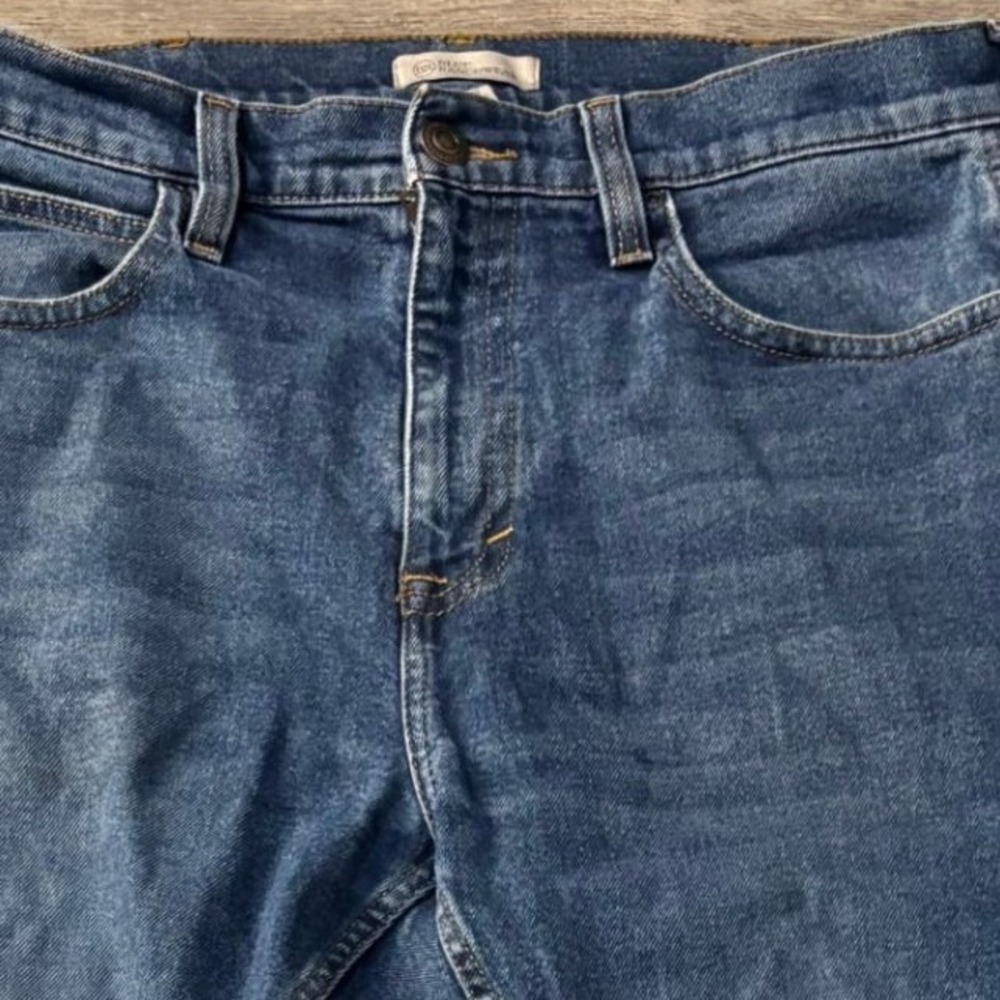 Blue‎ Ranchwear Mens Straight Leg Denim Jeans Medium Wash 34x30 Stretch Western